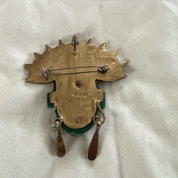 Mexican Head Brooch - Picture 10 of 11